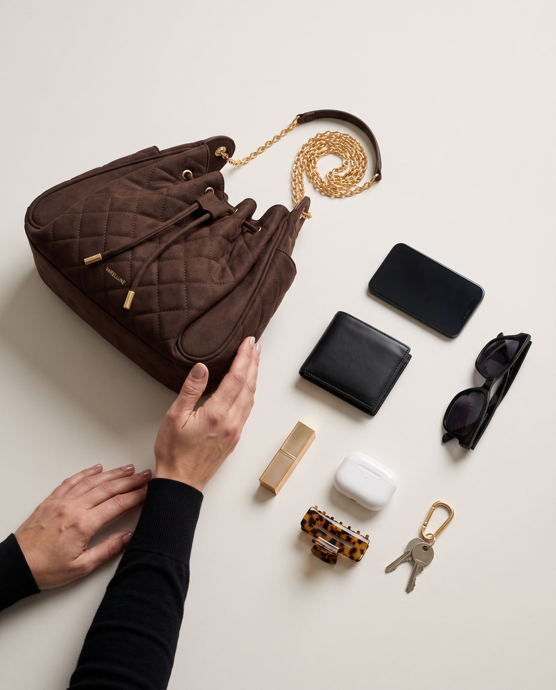 Nuit Quilted Bucket Bag